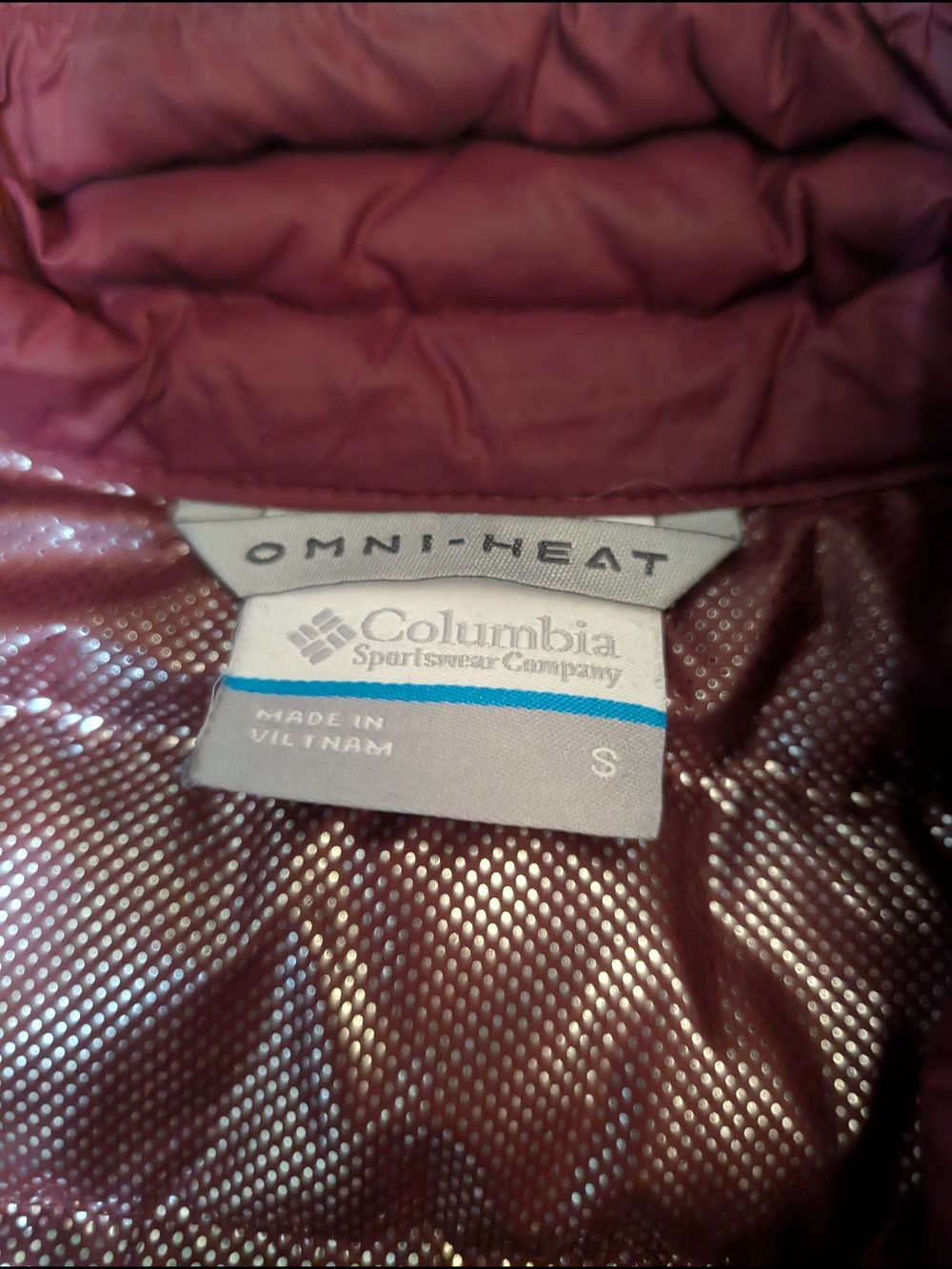 Columbia Women's Burgundy Insulated Vest - Picture 2 of 3